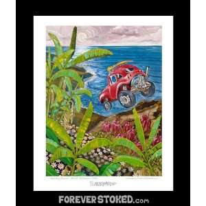  Forever Stoked BAJA BUG BOUNCE 8 X 10 in. Surf Print