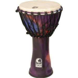  Toca Synergy Freestyle Rope Tuned Djembe 10 In Purple 