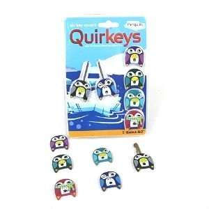    Quirkeys 6 Penguin Penguins Keycap Covers Key Cap Toys & Games