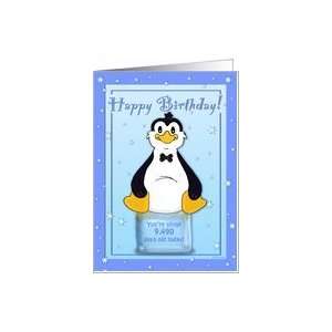  26th Birthday   Penguin on Ice Cool Birthday Facts Card Toys & Games
