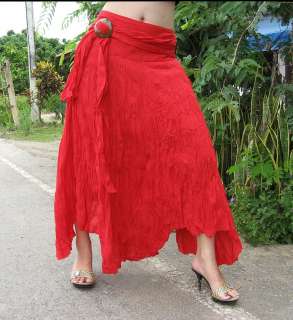 New Wild Gypsy Pixie Dancing Long Skirt in Red size XL  
