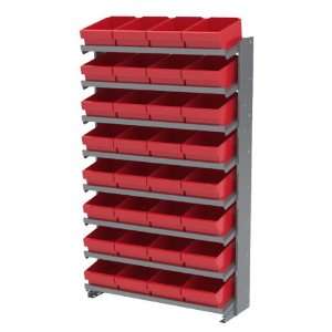  Akro Mils APRS182 RED Single Sided Pick Rack with 32 31182 