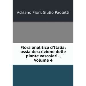   Per Quadri Analitici, Volume 4 (Italian Edition) Adriano Fiori Books