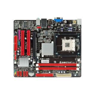 Biostar G31 M4 Socket 478 Intel G31 DDR2 MATX Board MB  