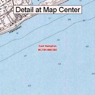  USGS Topographic Quadrangle Map   East Hampton, New York 