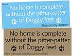 pet stencil home complete paw print pitter patter dog f $ 9 95 time 