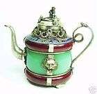 Exquisite Chinese jade 12 animals decoration teapot  