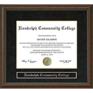  Randolph Community College Diploma Frame Sports 