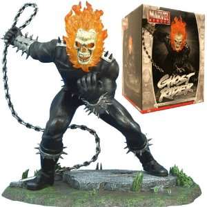 Ghost Rider Marvel Heroes Hand Painted Metal Statue 