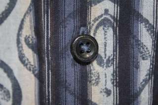 Ben Sherman Striped Long Sleeved Mens Button LS French Cuffs Shirt XL 