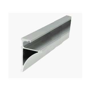   CRL Brushed Nickel 96 Aluminum Shelving Extrusion for 3/8 Glass