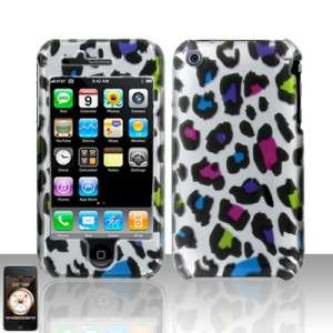 Rainbow Leopard Hard Case Cover for Apple iPhone 3G 3GS  
