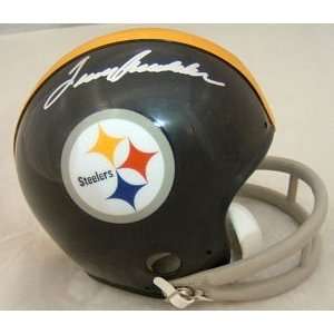 Terry Bradshaw Autographed/Hand Signed Pittsburgh Steelers Mini Helmet