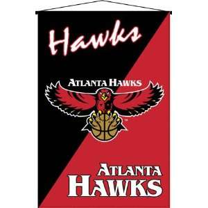   Atlanta Hawks Deluxe Wall Hanging Banner 29x45   Banners Sports