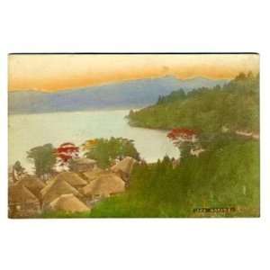  Lake Hakone Undivided Back Postcard Japan Hand Colored 