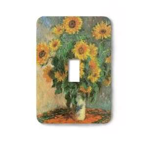   Monet Sunflowers Decorative Steel Switchplate Cover