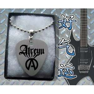  Atreyu Metal Guitar Pick Necklace Boxed Electronics
