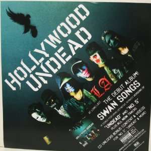 Hollywood Undead Swan Songs Clingz Sticker/Poster Very Rare