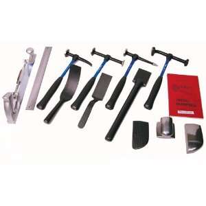    13 Piece Fiberglass Handle Body Hammer & Dolly Tool Kit Automotive
