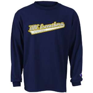  NCAA Champion UNCG Spartans Navy Youth Classic Long Sleeve 