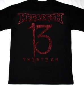 MEGADETH THIRTEEN 2011 NEW ALBUM 13 ANTHRAX METALLICA HIRAX NEW BLACK 