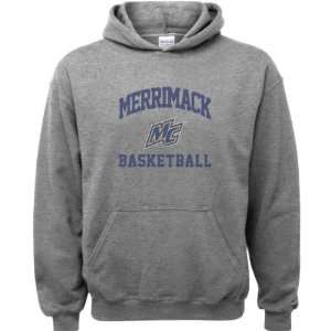Merrimack Warriors Sport Grey Youth Varsity Washed Basketball Arch 