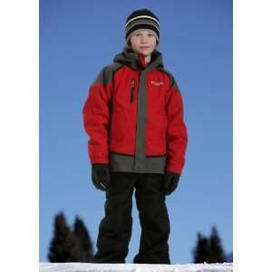 Columbia Boys Bugaboo Tech 3 in 1 Parka (Intense Red/Grill/Black) M (