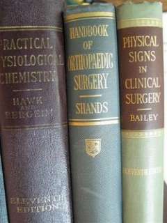 Lot of 23 Antique Vintage Surgical Medical Books from 1930s to 1950s 
