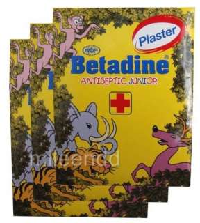 BETADINE 30 STRIPS ANTISEPTIC PLASTER PREVENT INFECTION  