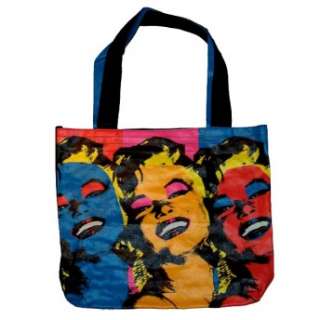 Marilyn Monroe Multicolored Pop Art Canvas Tote Bag  