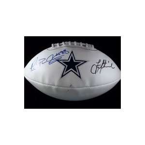  Signed Cowboys, Dallas (Troy Aikman / Michael Irvin) White 