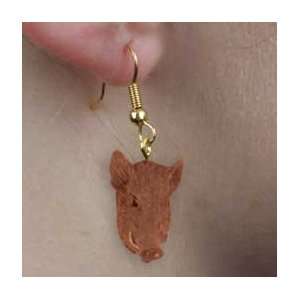 Razorback Hog Earrings Hanging