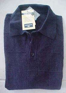 Mens Dockers Soft Acrylic Sweater NWT Marl Blue 44  