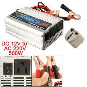   Car DC 12V to AC 220V Power Inverter Adapter 500W