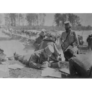  early 1900s photo Aust. Staff studying maps