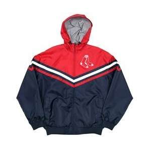  Boston Red Sox Full Zip Hooded Jacket   Red/Navy XX Large 