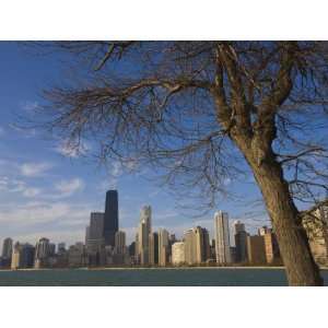 North City Skyline and Hancock Tower, Early Morning, Chicago, Illinois 