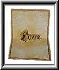 LOVE (script) Pop up Greeting Card Template, NEW