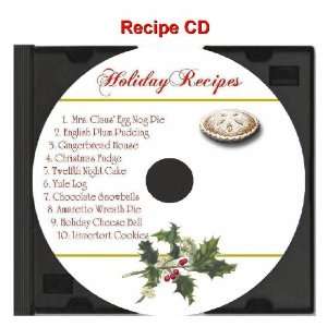  Personalized Christmas Gift CD   Recipes 