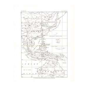 Philippines Map 1900 Premium Poster Print, 12x16