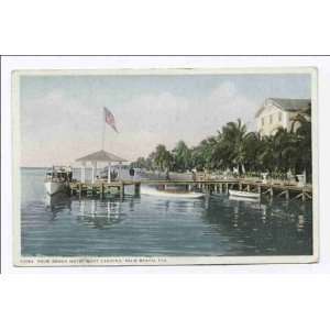  Reprint Palm Beach Hotel, Boat Landing, Palm Beach, Fla 1898 1931