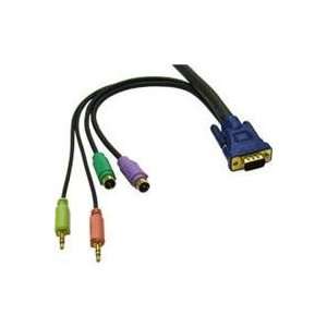   Extension HD15 VGA M/F Cable with Speaker and Mic (30 Feet, Charcoal