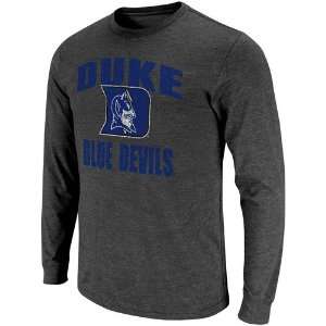 Duke Blue Devils All American Long Sleeve T Shirt   Charcoal (Large)