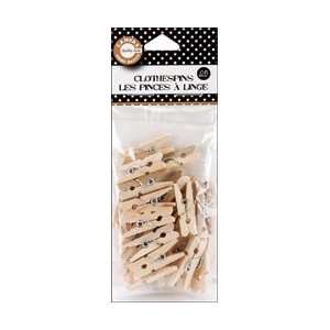  Canvas Corp Mini Clothespins 25/Pkg Natural; 6 Items/Order 