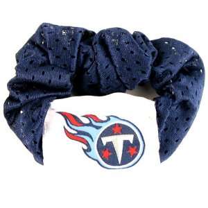  Tennessee Titans Blue Hair Scrunchie   Hair Twist   Pony 