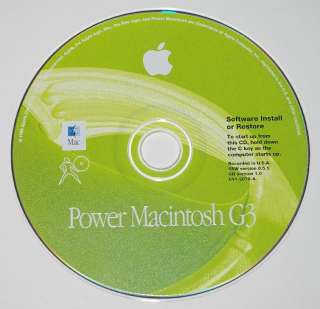 Macintosh G3 system software CD (Mac OS 8.5.1) and documentation kit 
