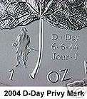 2004 Canada Silver Maple Leaf MONKEY Privy COA  
