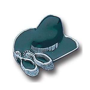    Pewter 3 D Collector Pin   Cowboy Hat and Spurs