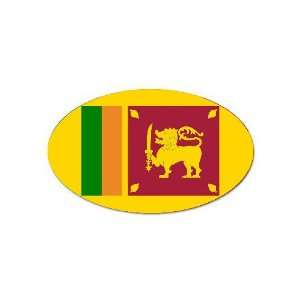  Sri Lanka Flag Oval Magnet
