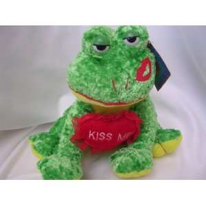   Valentine Frog Plush Toy 10 Collectible ; Kiss Me 